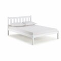 Kd Cama De Bebe Poppy Full Size Wood Platform Bed White KD3238733